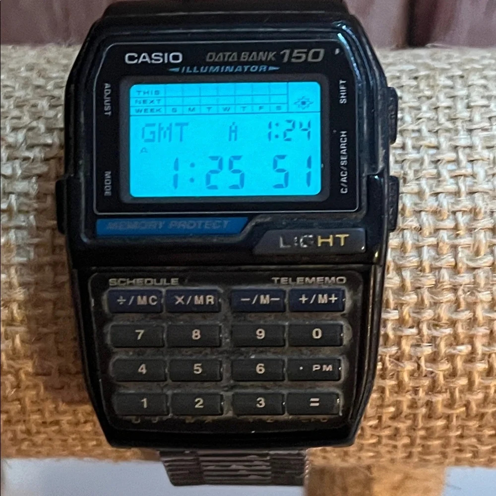 Casio DBC-310 Databank 300 Module 1478 Vintage Digital Calculator Watch